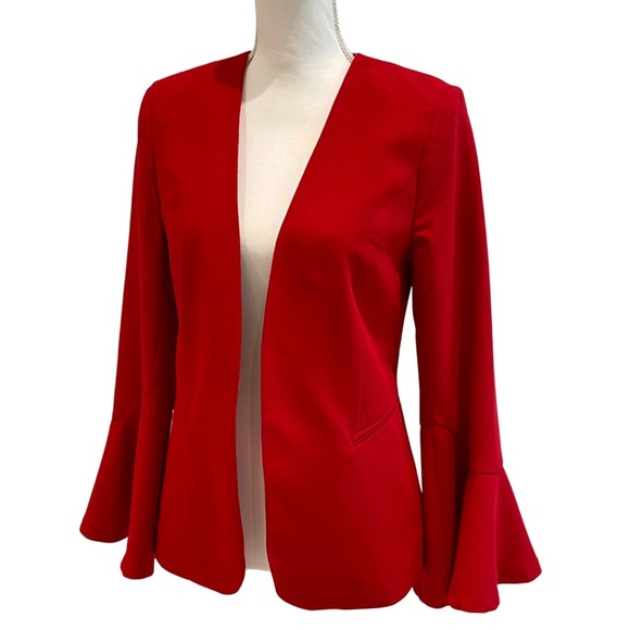 Worthington Red Blazer flare open - Picture 4 of 13